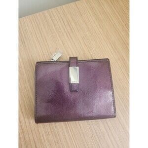 Lodis Iridescent Purple Coated Leather Wallet